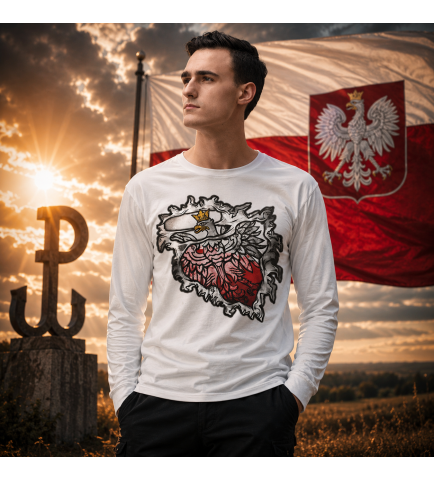LONGSLEEVE PATRIOTYCZNY  ORZEŁ W SERCU